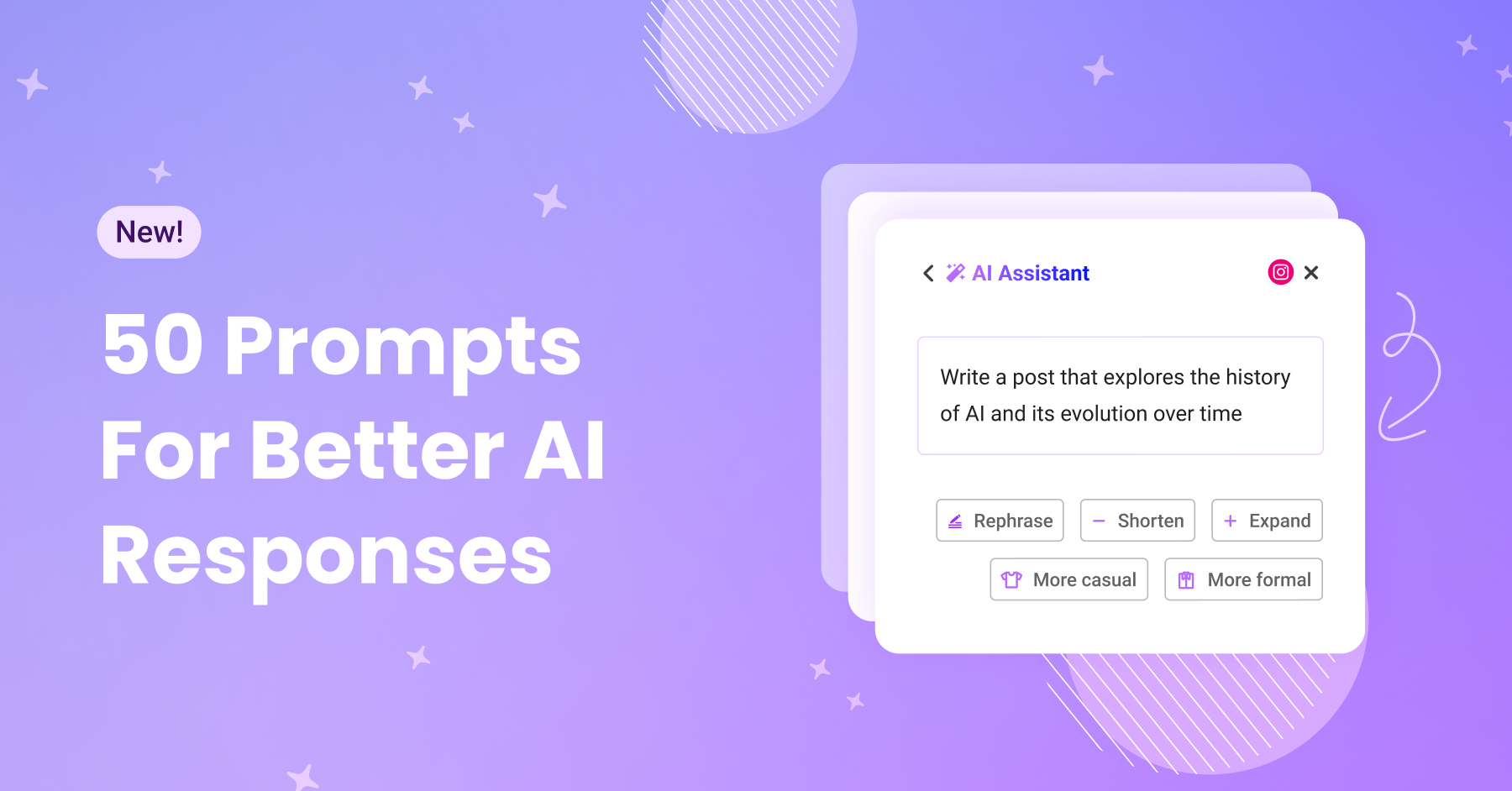 50 AI Prompts for Better Social Posts