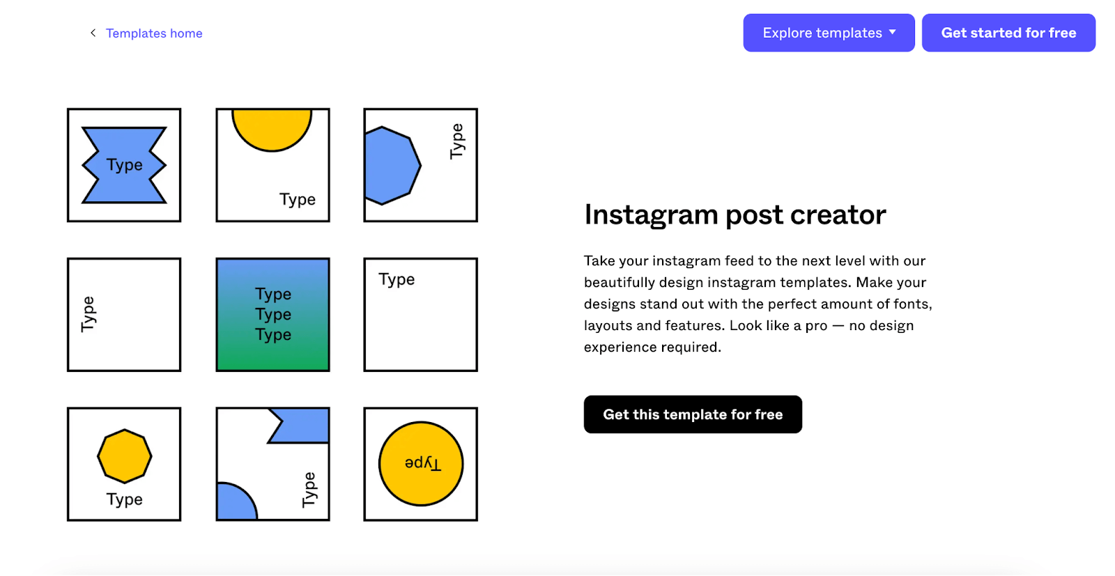 Instagram templates Figma