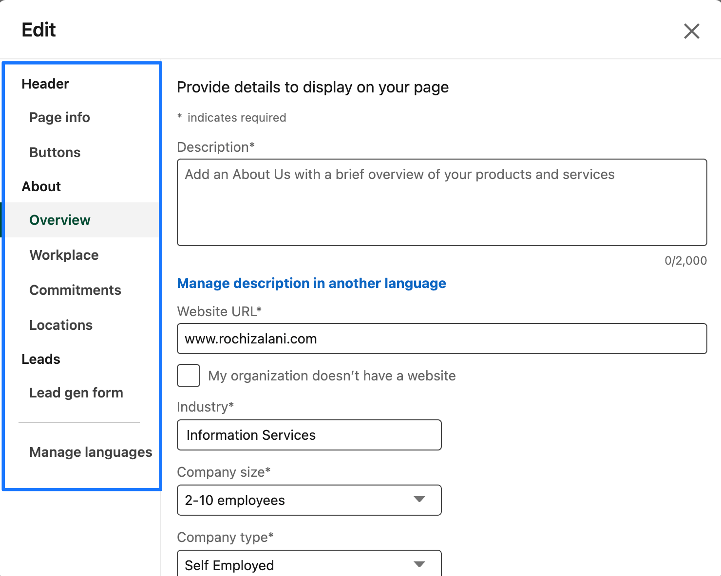 stage 1 editing options - How to Use LinkedIn for Business in 2024 | Buffer