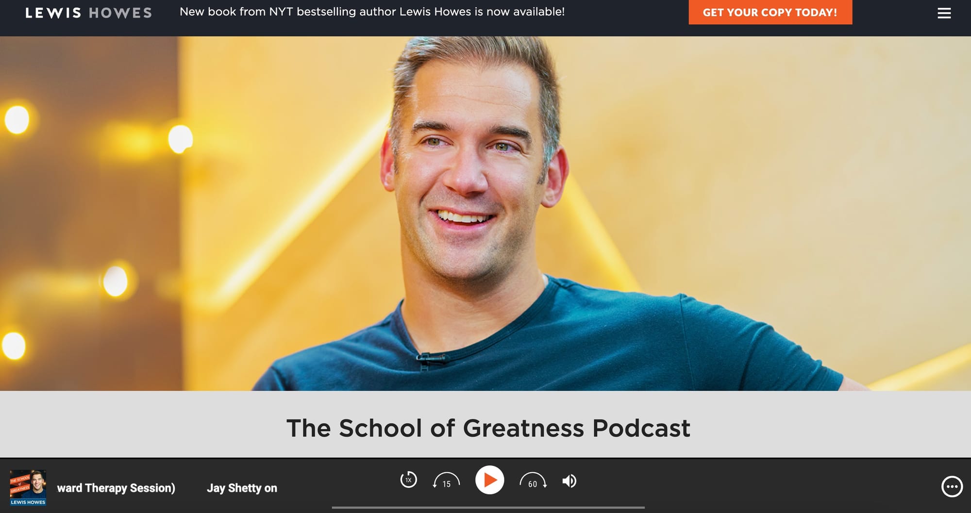 School of Greatness Podcast   Lewis Howes - 24 Podcasts You’ll Want in Your Feed in 2025