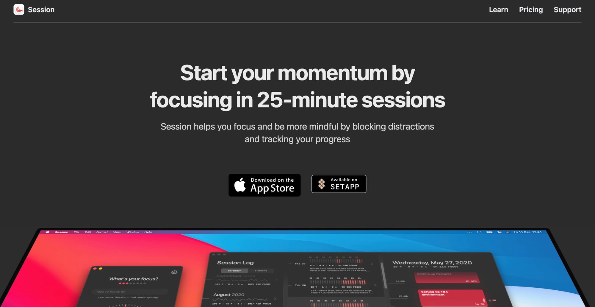 Session   Pomodoro focus timer with analytics - 11 Best Productivity Apps For Social Media Marketers
