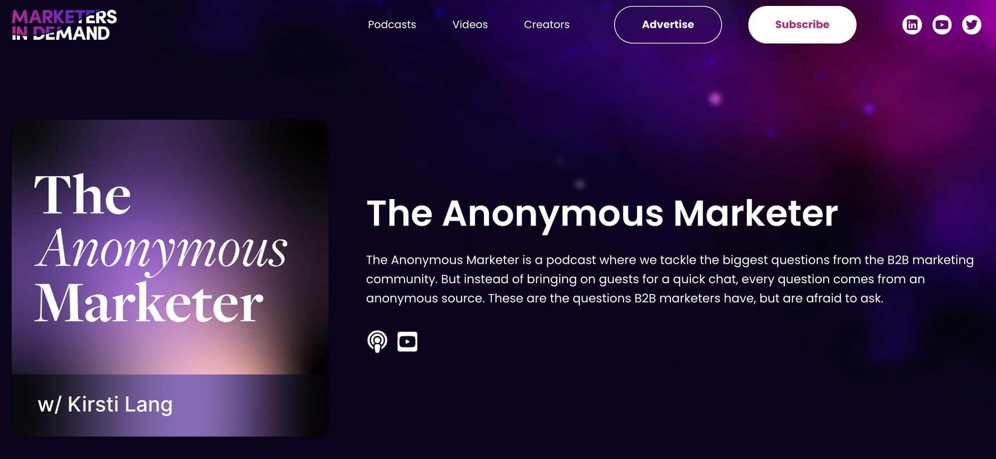 The Anonymous Marketer   Marketers in Demand - 24 Podcasts You’ll Want in Your Feed in 2025