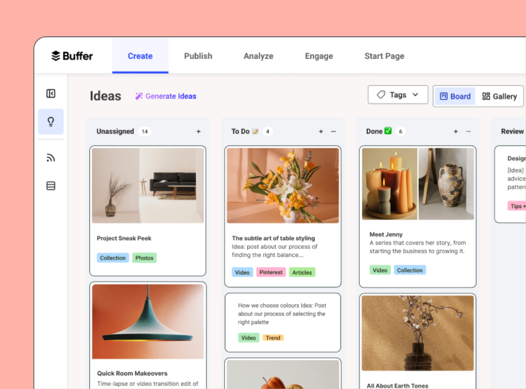buffer social media scheduling tool