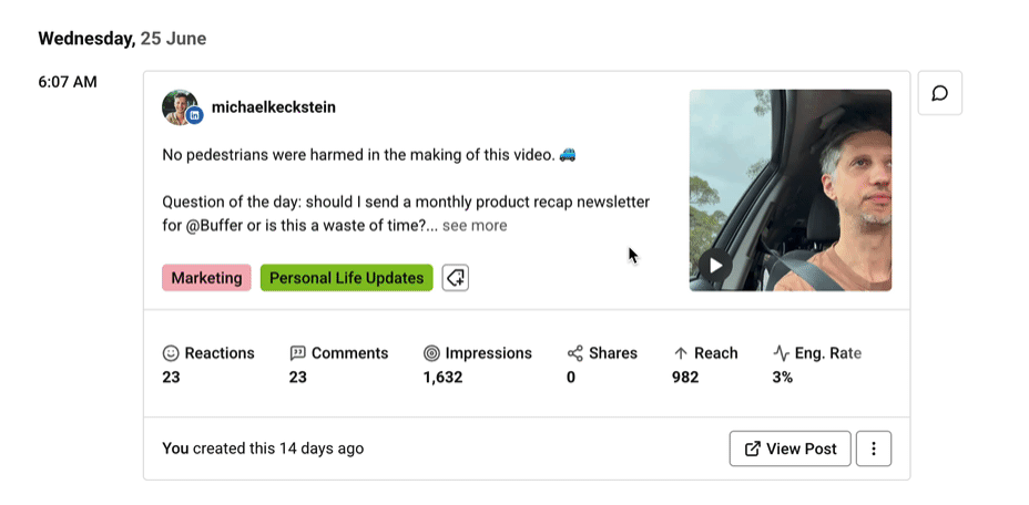 A Buffer screenshot