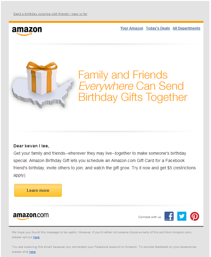 Amazon personalization, email strategies