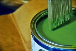 Brush in can of paint