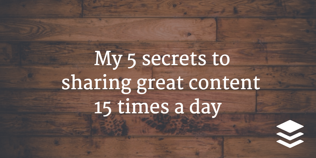 secrets to sharing