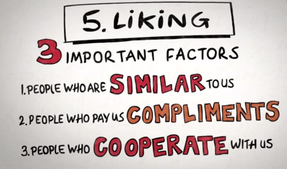 3 Factors: Similar, compliments, cooperative