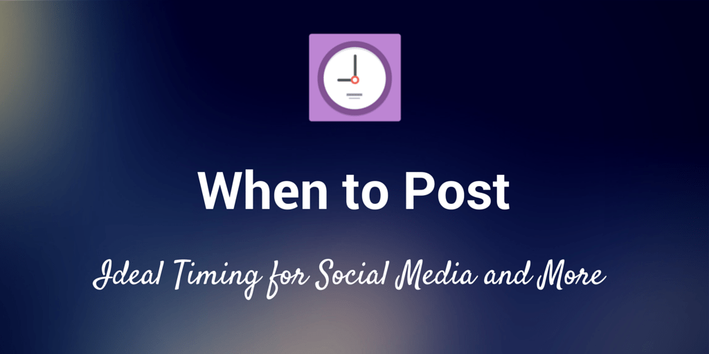 social media timing