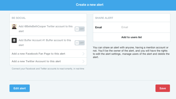 mention add accounts to alert