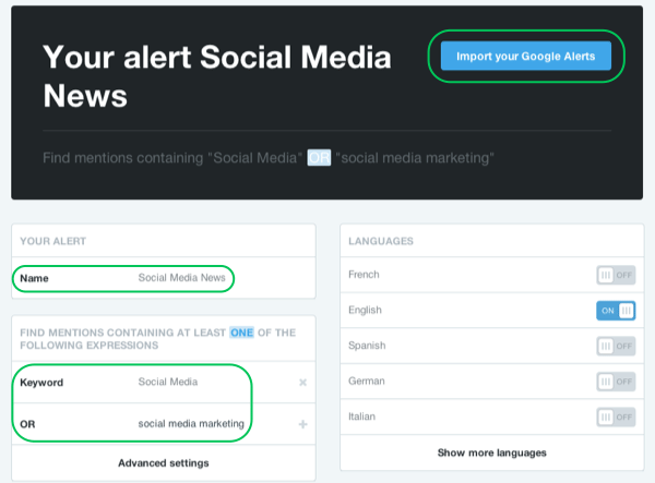mention2 google alerts mult keywords