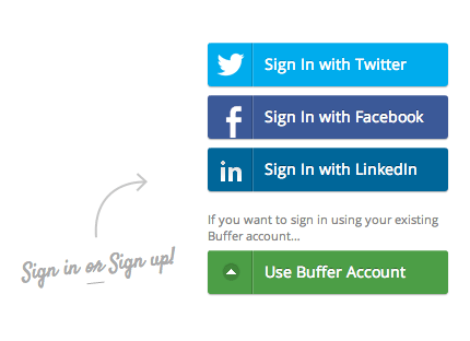 old Buffer login