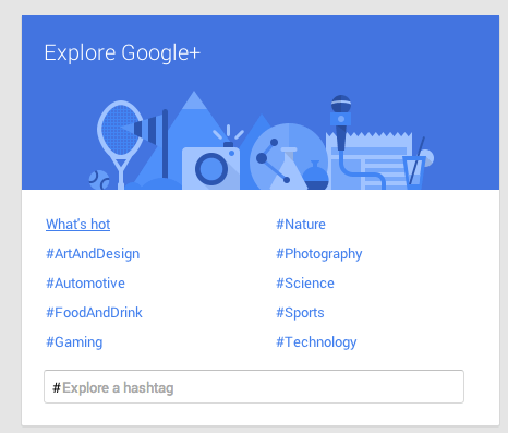 Google+ Explore