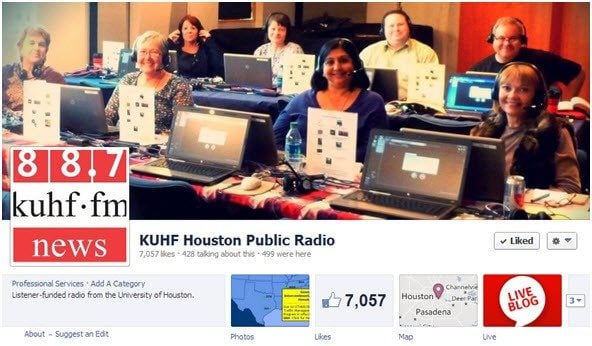 KUHF Facebook header