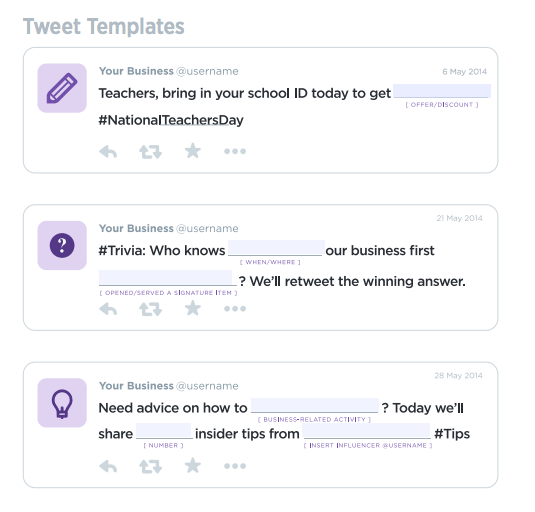 Tweet examples