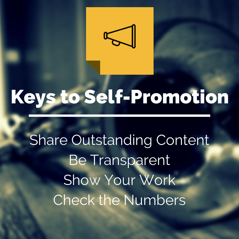 4 keys to self promotion