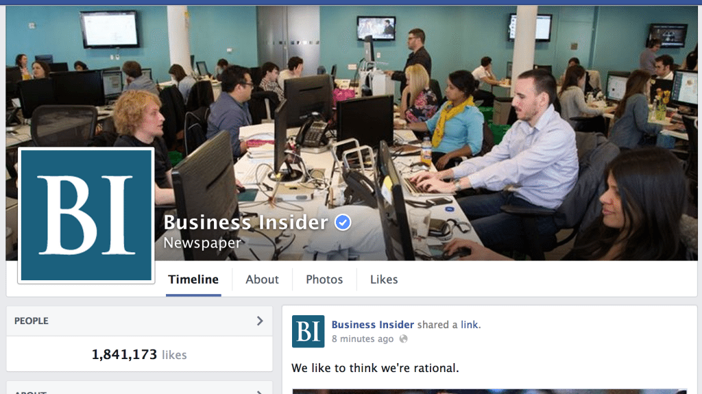 Business Insider Facebook Page