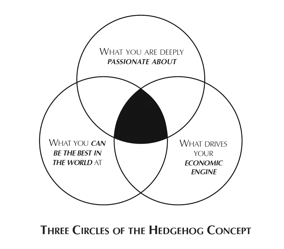 Three Circles of the Hedgehog Concept