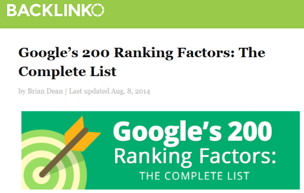 ranking factors post