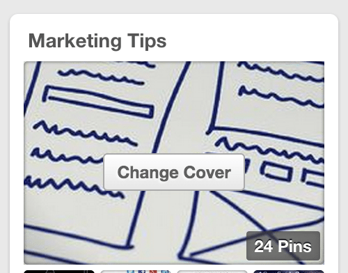 Change Cover on Pinterest