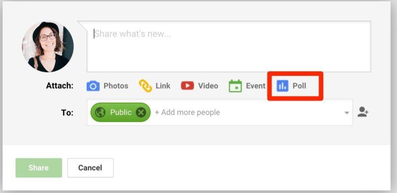 google+ poll 