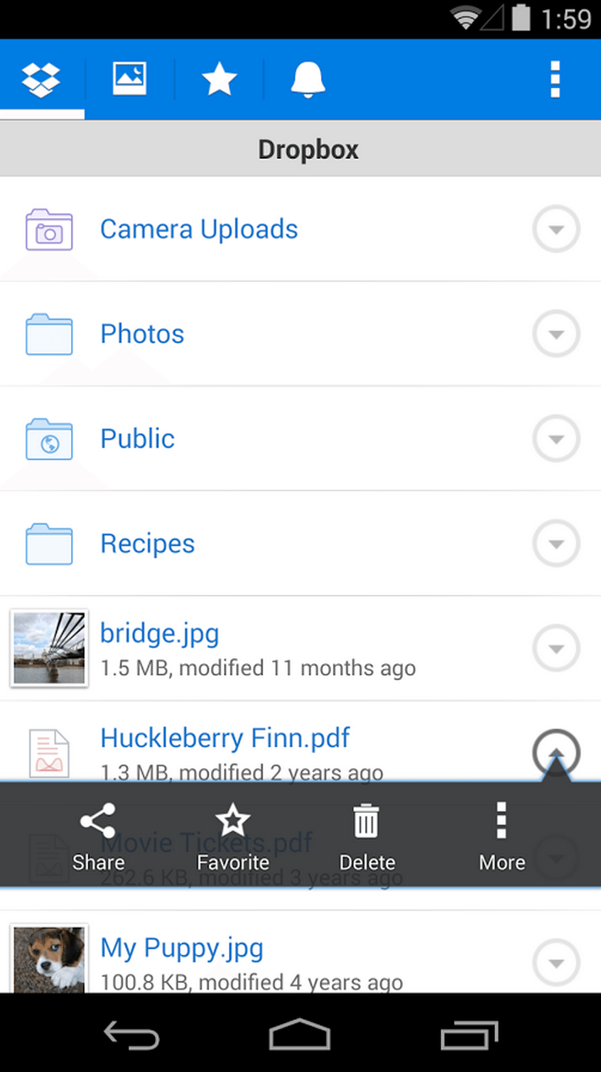 dropbox android