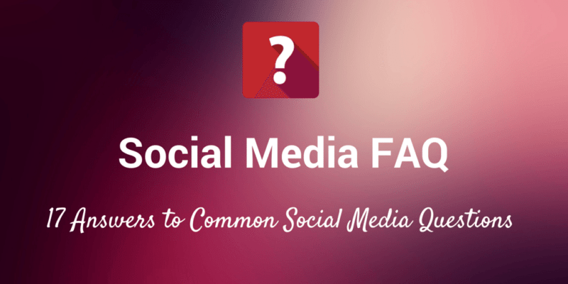 social media FAQs