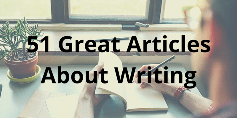 51 articles about writing