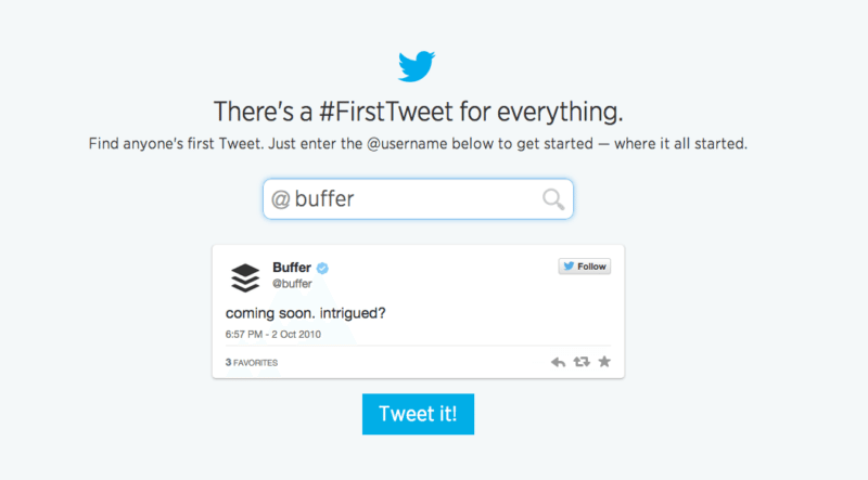 discover your first tweet