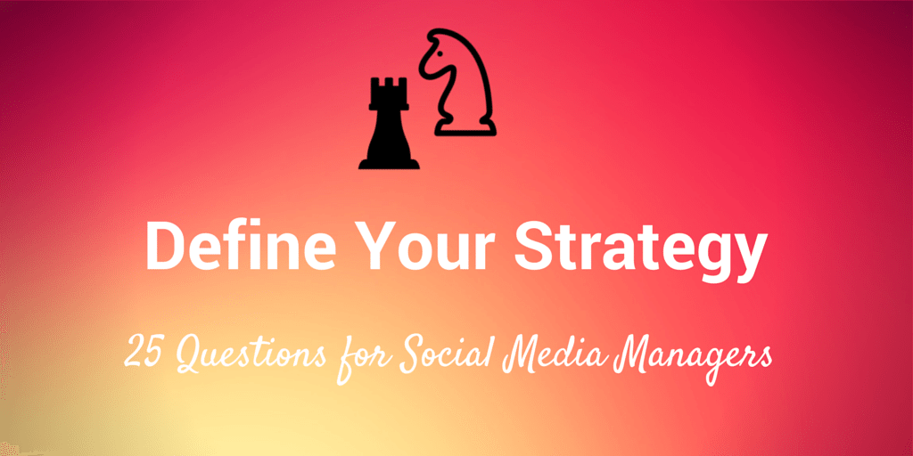 social media strategy questions