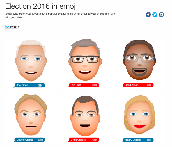 election emojis