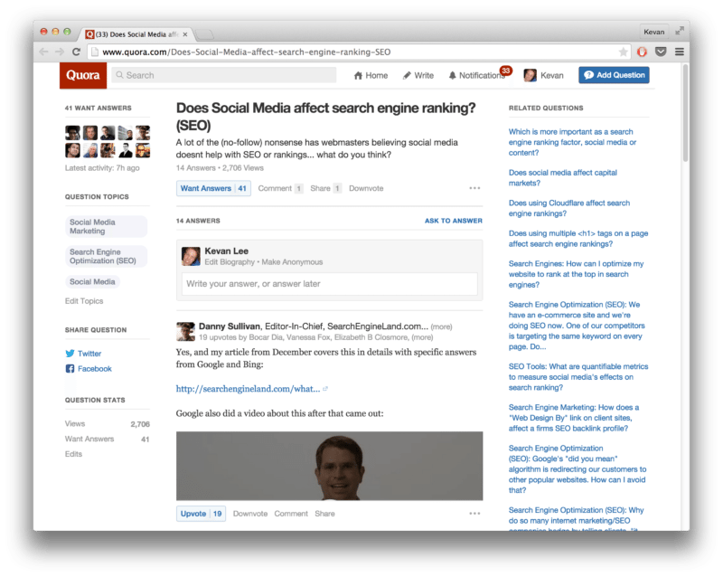 quora example