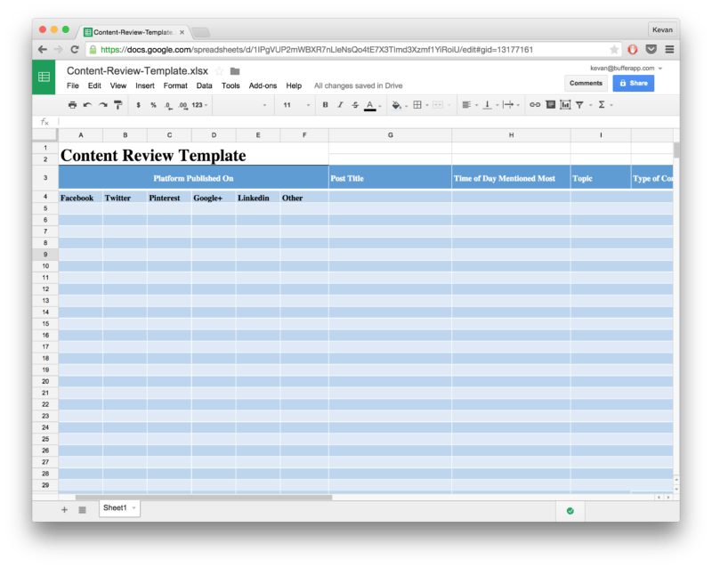 Social Listening Template