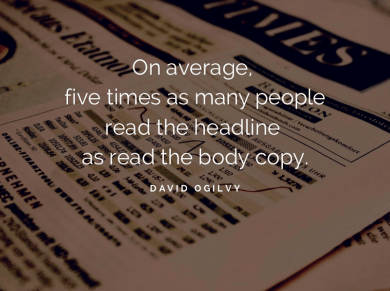 David Ogilvy on headlines