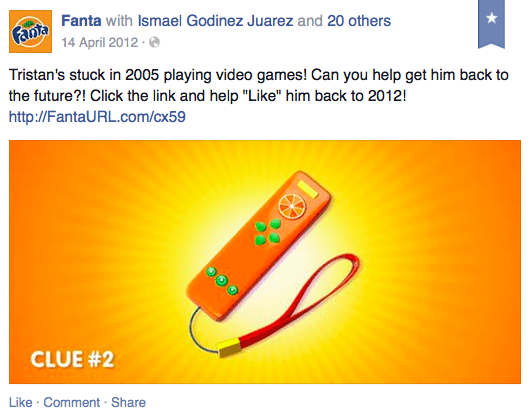 Fanta Facebook page