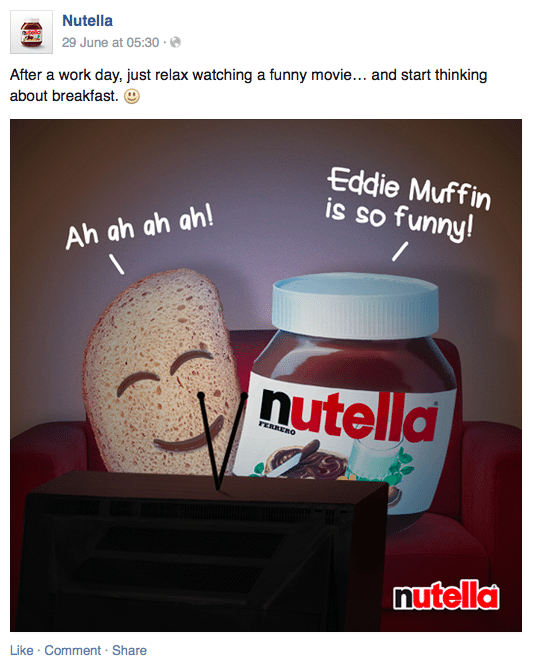 Nutella - Facebook post