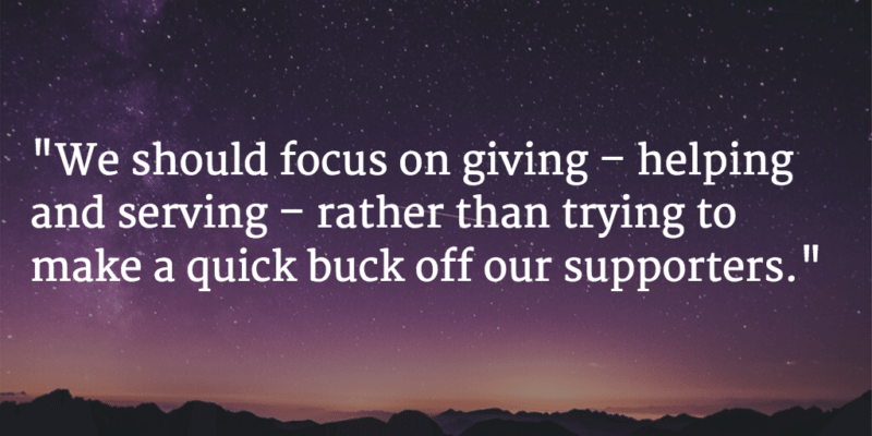 focus on giving