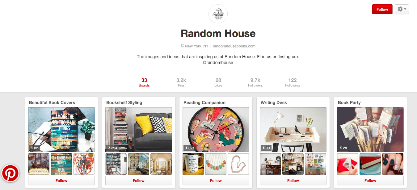 Random House pinterest