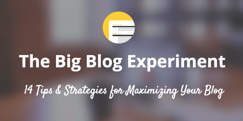 blog strategies and experiments