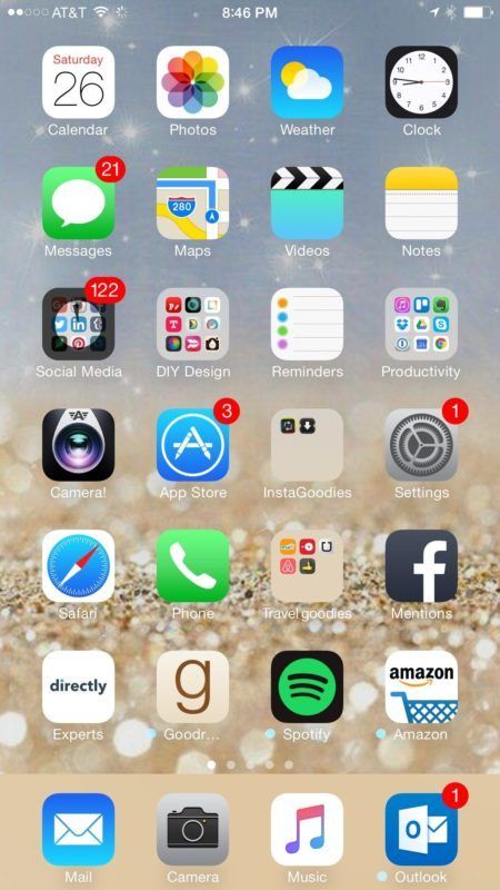 Peg Fitzpatrick's home screen