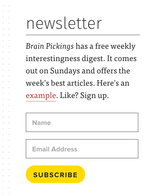 brain pickings email