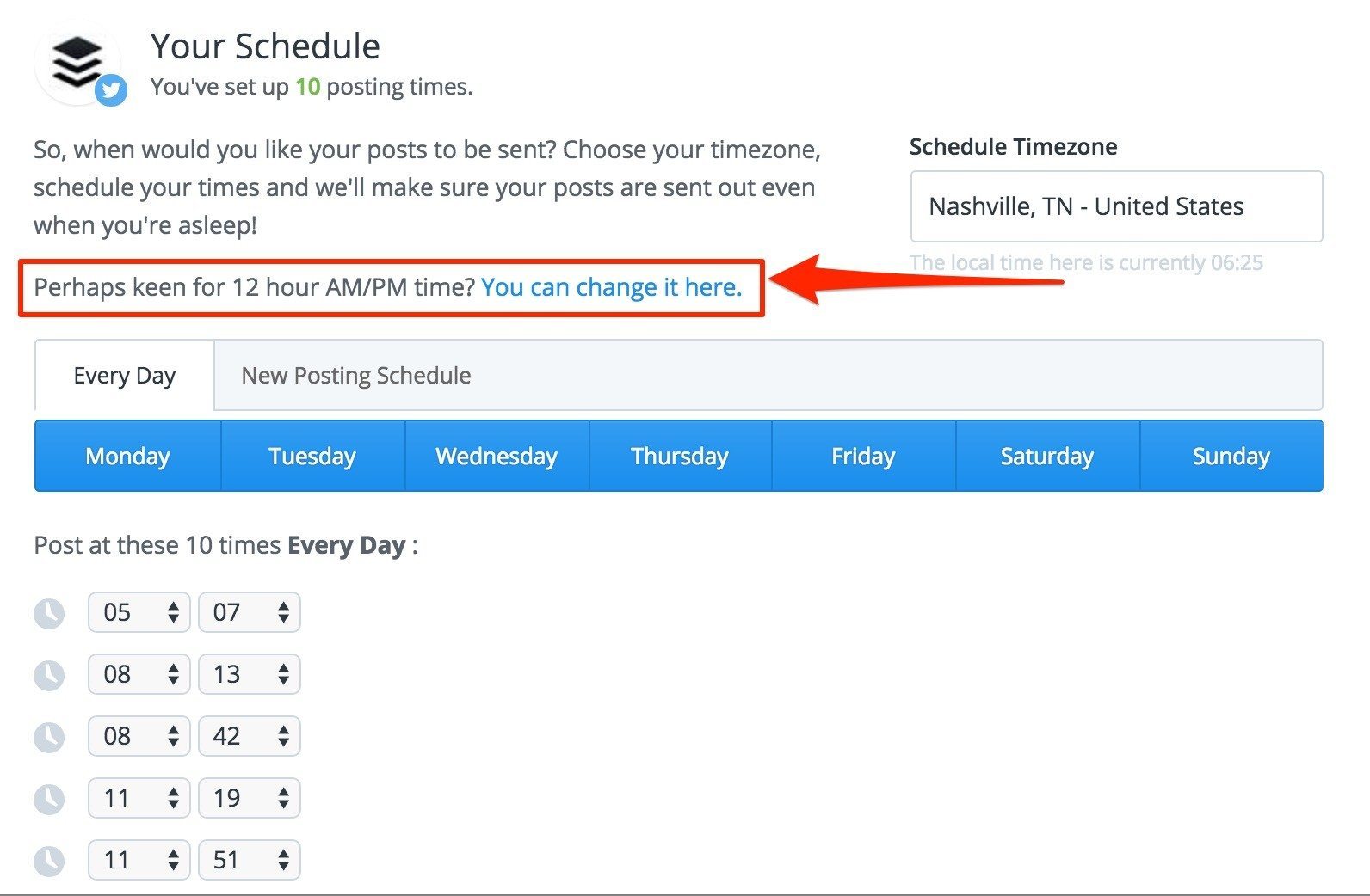 Swap between a 12- and 24-hour clock 3