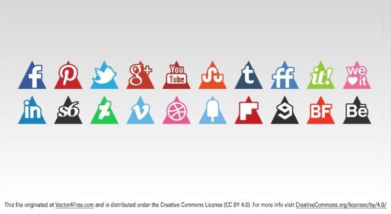social_media_icons_triangle_set829