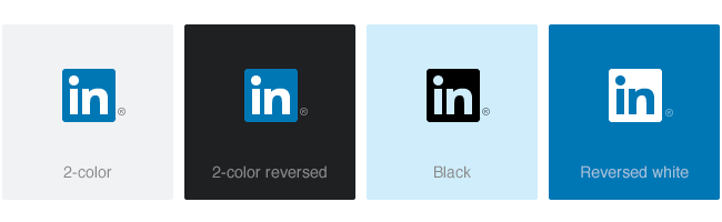 linkedin icon logo variations