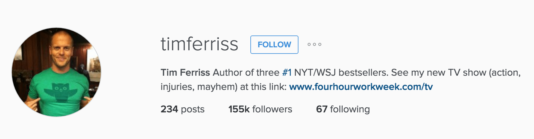 tim ferriss instagram