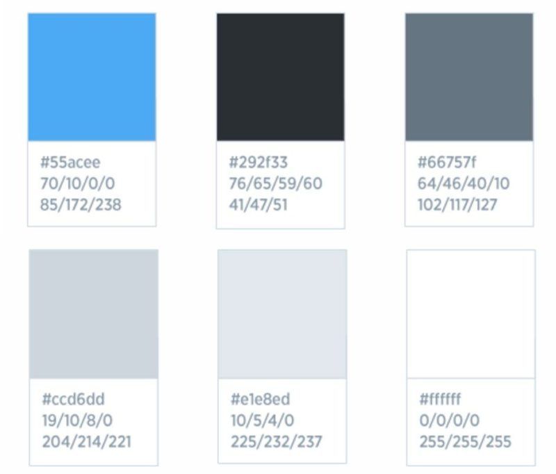 twitter brand colors