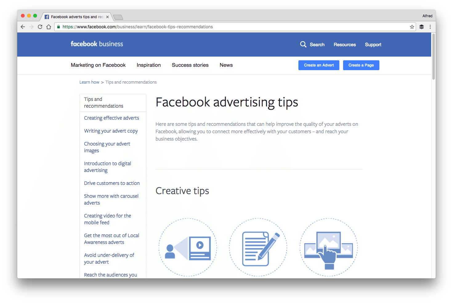 Facebook advertising tips