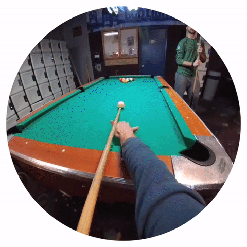 Playing Pool with Snapchat Spectacles