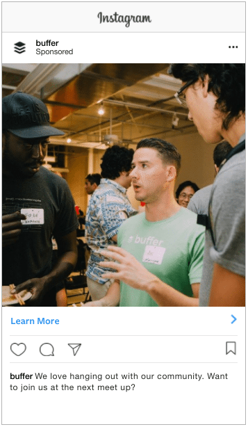 Single image ad example Single image ad example