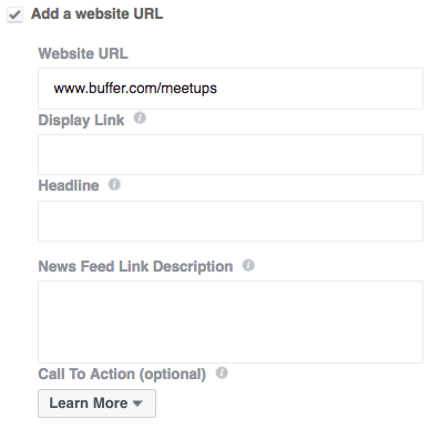 Single image ad URL Single image ad URL